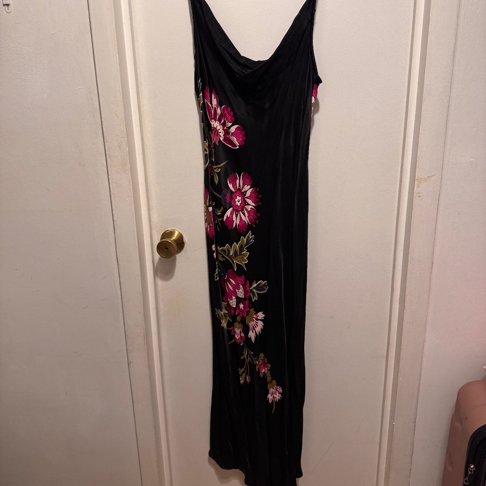 Anthropologie Satin Slip Dress